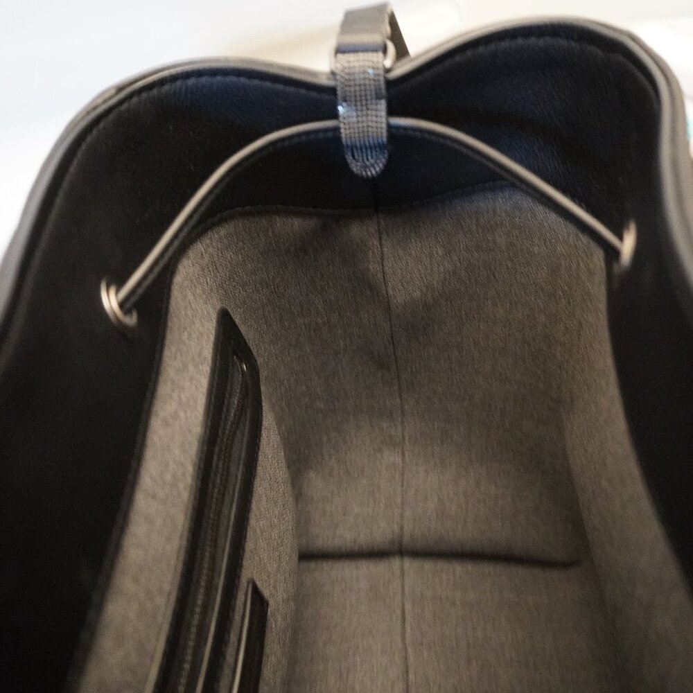 Brunello Cucinelli Duo Bucket Bag Gray Virgin Wool Monili New Tag $2,700 - Picture 9 of 15